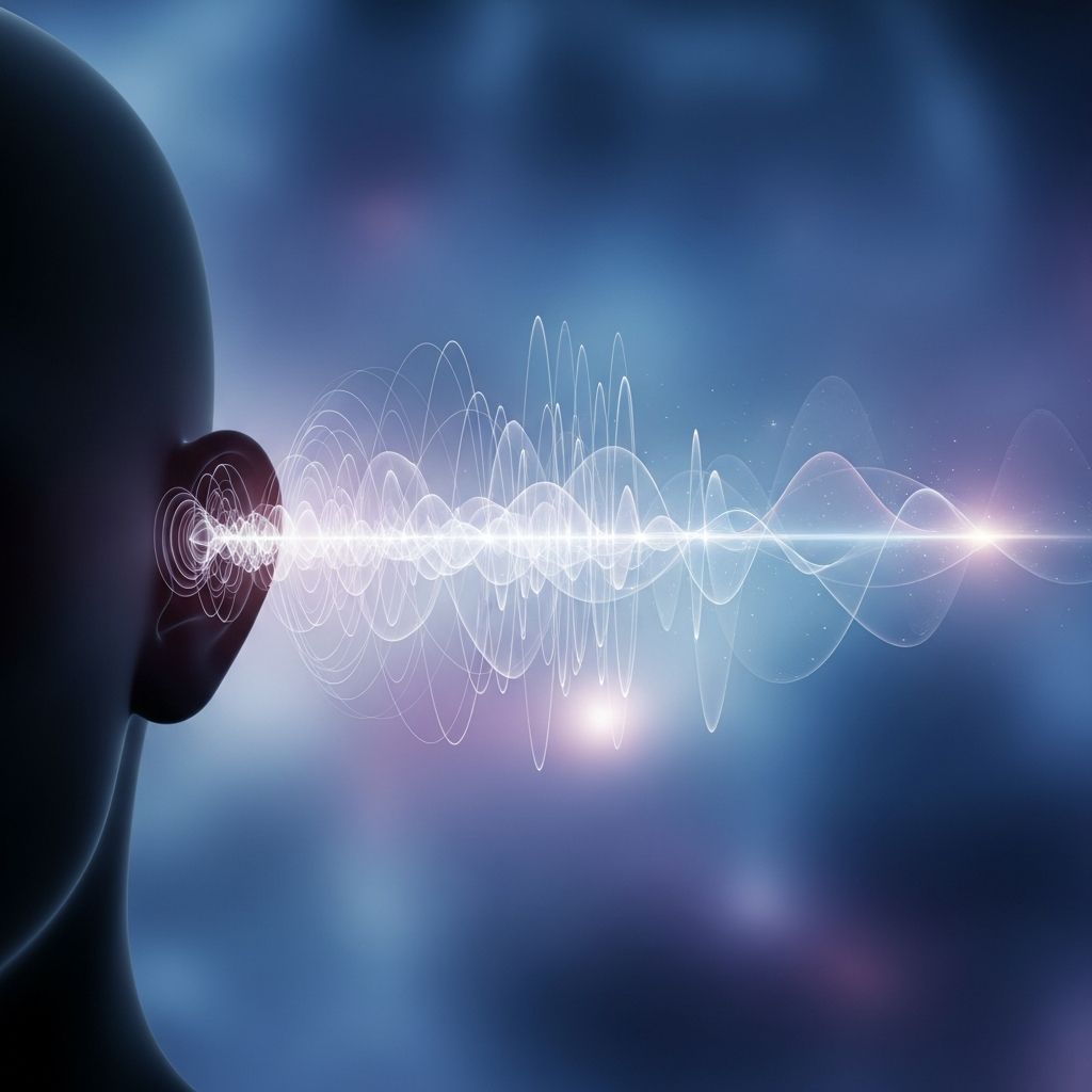 Explore the nature of clairaudient perception and spiritual communication through sound