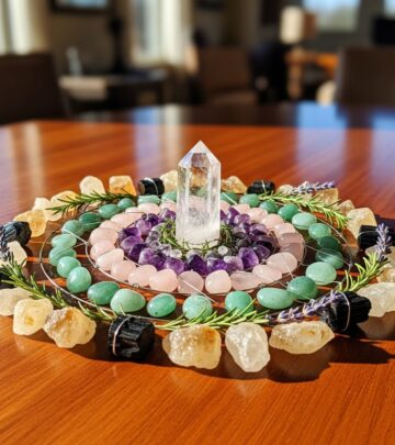 Transform your living space with crystal grids to amplify energy, foster peace, and manifest intentions in every room.