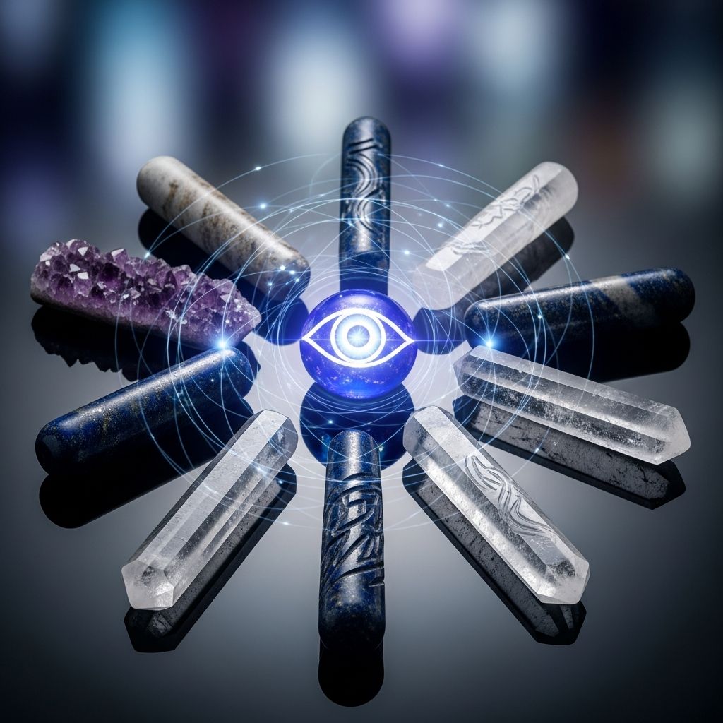 Discover how crystal healing wands unlock intuition, clarity, and spiritual insight by balancing your third eye chakra with targeted energy work.