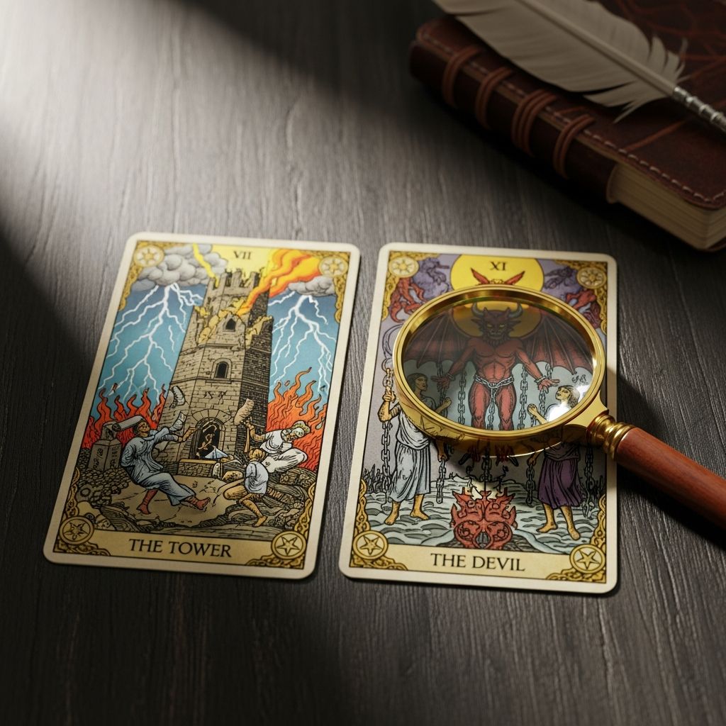 Troublesome Tarot Duos: 18 Ominous Pairings And Guidance Discover challenging tarot card pairings that signal obstacles, conflicts, and warnings in your readings for deeper intuitive insights.