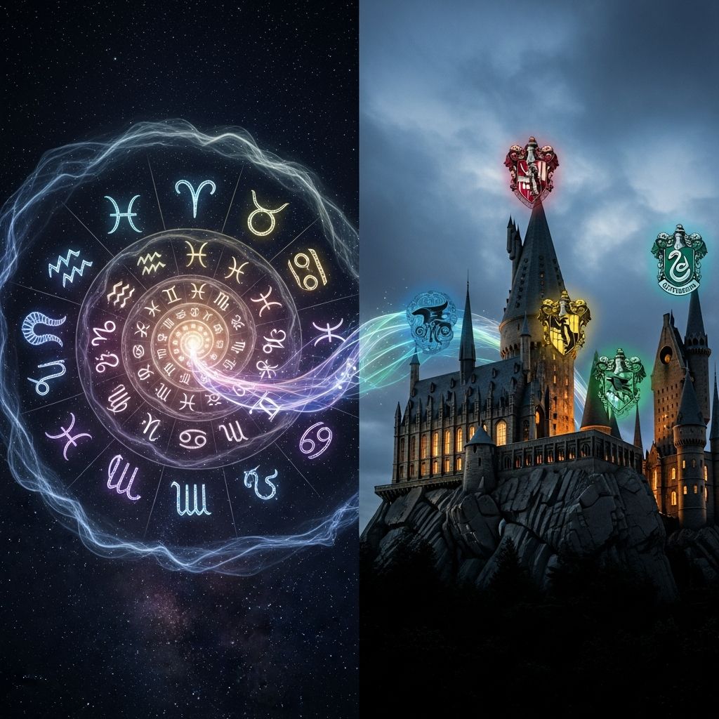 Discover which Hogwarts house aligns with your zodiac sign's core traits for a magical personality blend.